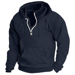 KZZ Men's Heavyweight Hooded Sweatshirt - Winter Warm Pullover Hoodie