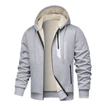 KZZ Men's Winter Fleece Lined Warm Hooded Jacket