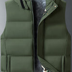 KZZ Plus size men's autumn and winter hooded vest