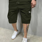 KZZ Men's Shorts, Slanted Pockets, Versatile Casual Pants