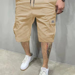KZZ Men's Shorts, Slanted Pockets, Versatile Casual Pants