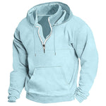 KZZ Men's Heavyweight Hooded Sweatshirt - Winter Warm Pullover Hoodie