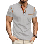 KZZ Men's Regular Fit Short Sleeve Top, Casual Sport Shirt