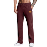 KZZ Men's Long Pants With Drawstring Versatile Casual Sweatpants