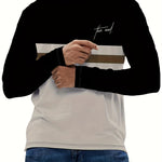 KZZ Men's Casual Long Sleeve Round Neck T-Shirt