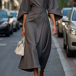 Maya™ | Chic Dress with Puff Sleeves