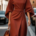 Maya™ | Chic Dress with Puff Sleeves