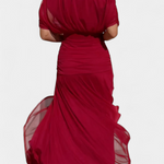 Florendra™ | Floral Print V-Neck Maxi Dress