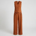 Sienna Holloway | Cotton Linen Two-Piece Set For Women