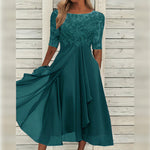 Harper™ | Elegant lace midi dress