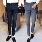 Striped Slim-Fit Trousers