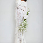 Lace Off-Shoulder Maxi Dress