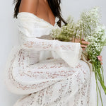 Lace Off-Shoulder Maxi Dress