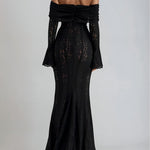 Lace Off-Shoulder Maxi Dress