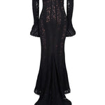 Lace Off-Shoulder Maxi Dress