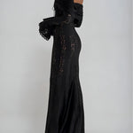 Lace Off-Shoulder Maxi Dress