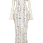 Lace Off-Shoulder Maxi Dress
