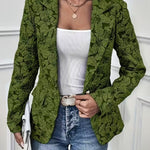 Women’s Paisley Jacquard Fitted Blazer