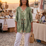 Blair | Loose Blouse with Vibrant Design