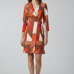 Women’s Blazer Dress with Notched Collar and Straight Hem