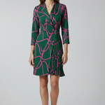 Women’s Blazer Dress with Notched Collar and Straight Hem