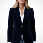 Women’s Blazer with Lapels and Single Button