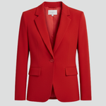 Women’s Blazer with Notched Lapel and Single Button