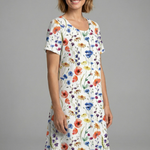 Sienna Clarke | Wildflower Print Midi Dress For Women