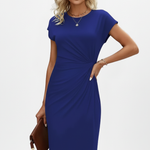 Charlotte Evans | Ruched Knee-Length Dress For Women