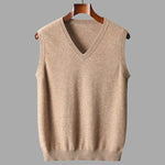 Men's Cashmere V-Neck Sweater Vest | Soft Layering Essential