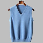 Men's Cashmere V-Neck Sweater Vest | Soft Layering Essential