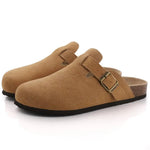 Women's Cow Suede Slip-On Mules | Elevated Softness and Breathable Comfort