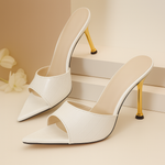 Women's Croc-Embossed Vegan Leather Stiletto Heels | Elegant All-Day Comfort