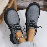 Women's Fabric Patchwork Loafers | Stylish Autumn Winter Casual Fit
