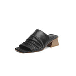 Women's Leather Block Heel Sandals | Secure Summer Fit