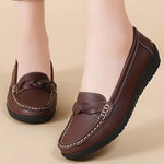 Women's Genuine Split Leather Loafers | Tailored Cushioned Comfort Fit