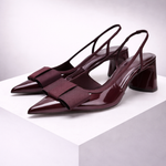 Marielle Gloss Slingback Heels