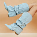 Women's Heavyweight Denim Boots | Structured Casual Fit
