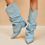 Women's Heavyweight Denim Boots | Structured Casual Fit