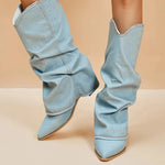 Women's Heavyweight Denim Boots | Structured Casual Fit