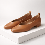 Women's Leather Low Block Heel Pumps | Refined Everyday Fit