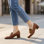 Women's Smooth Leather Black Pumps | Refined Office to Evening Essential