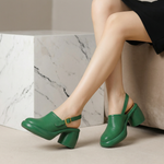 Women's Synthetic Heel Sandals | Elegant Sophisticated Style