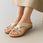 Women's Vegan Leather Slip-On Sandals | Effortless All-Day Comfort