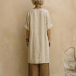 Giulia™ | Nomadic Bohemian 3-Piece Set in Dark Grey and Brown with Tribal Pattern