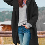 Hooded Loose Single-Breasted Jacket
