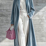 Velvet Long Blazer Coat