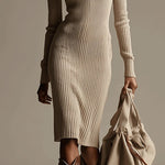 La Scintilla | Beige Cotton Pull-On Dress