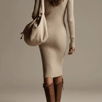 La Scintilla | Beige Cotton Pull-On Dress