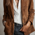 Women’s Vintage Brown Blazer